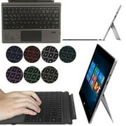 Weloille Wireless Bluetooth Keyboard for Microsoft Surface Pro 3/4/5/6/7, Portable Keyboard Type Cover with 7 Color LED Backlit